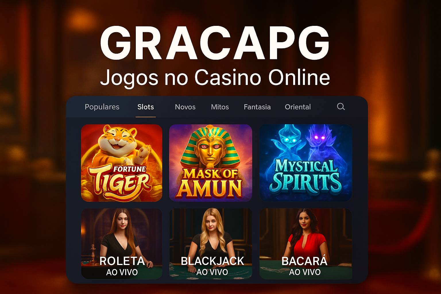 Jogos de cassino online GRACAPG
